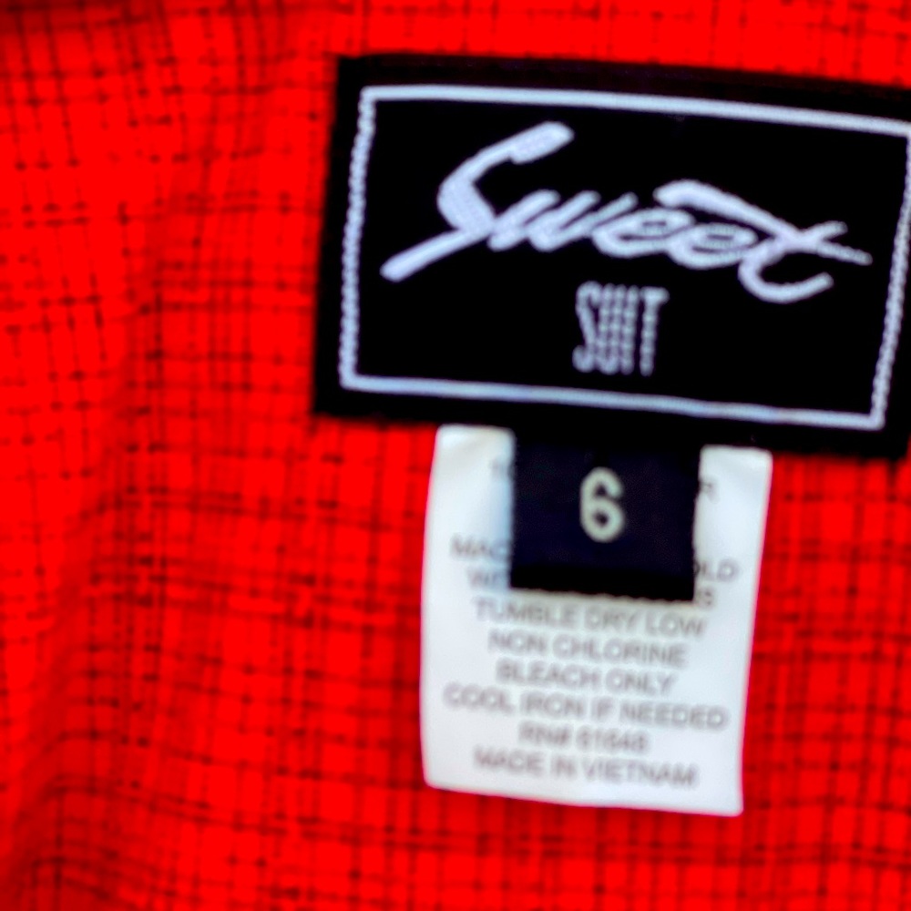 Juicy red Office jacket by SWEET side 6 NEW without the tags - Picture 5 of 6